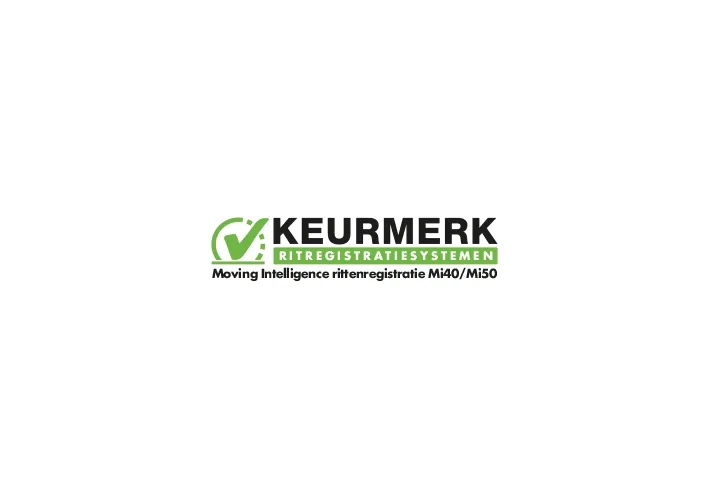 Keurmerk Ritregistratiesystemen Moving Intelligence